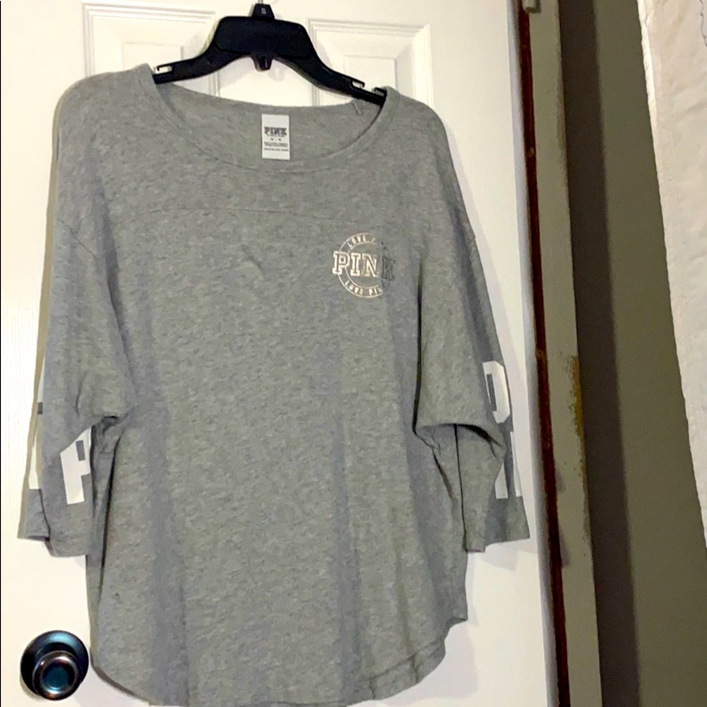 Pink Gray Top